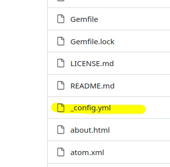 Editando arquivo _config.yml'